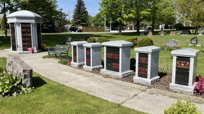 Estate niches in the Listowel Cemetery.