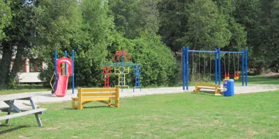 Playground equipment in MacIntyre Park (Lower Park), Inverhuron.