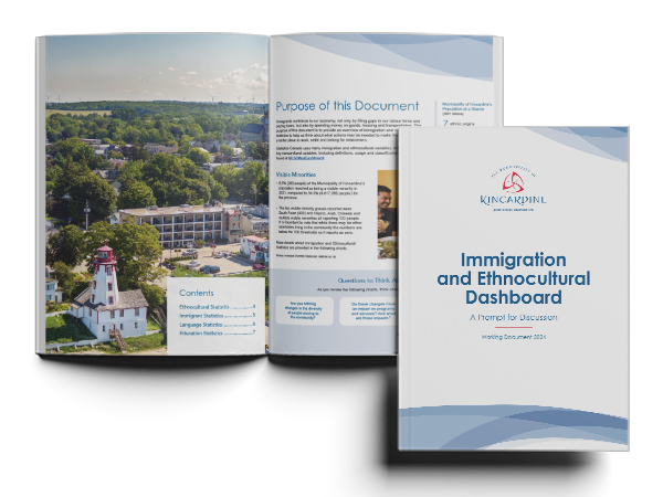 Two copies of the Immigration and Ethnoculture Dashboard.