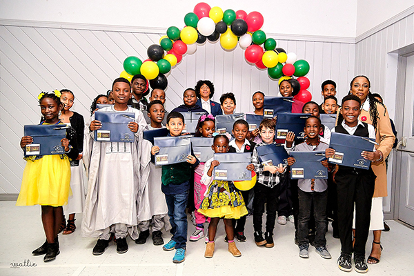 The 5- to 13-year-old 2024 Afro Caribbean Youth Awards recipients.