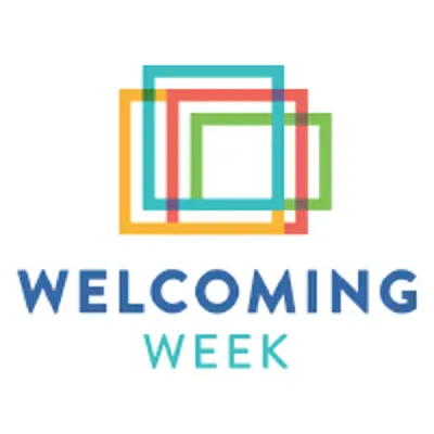 Welcoming Week logo.