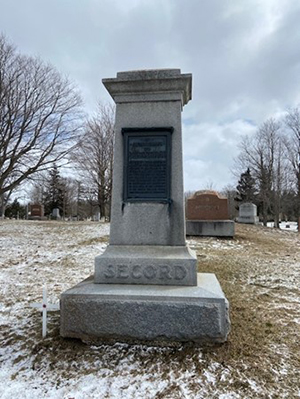 Secord Monument 1 in the Kincardine Cemetery